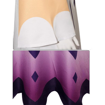 Hazbin Hotel Cosplay Costume d'Adam avec Chapeau Gants Ensemble Démon Adam Cosplay Halloween Ensemble Complet