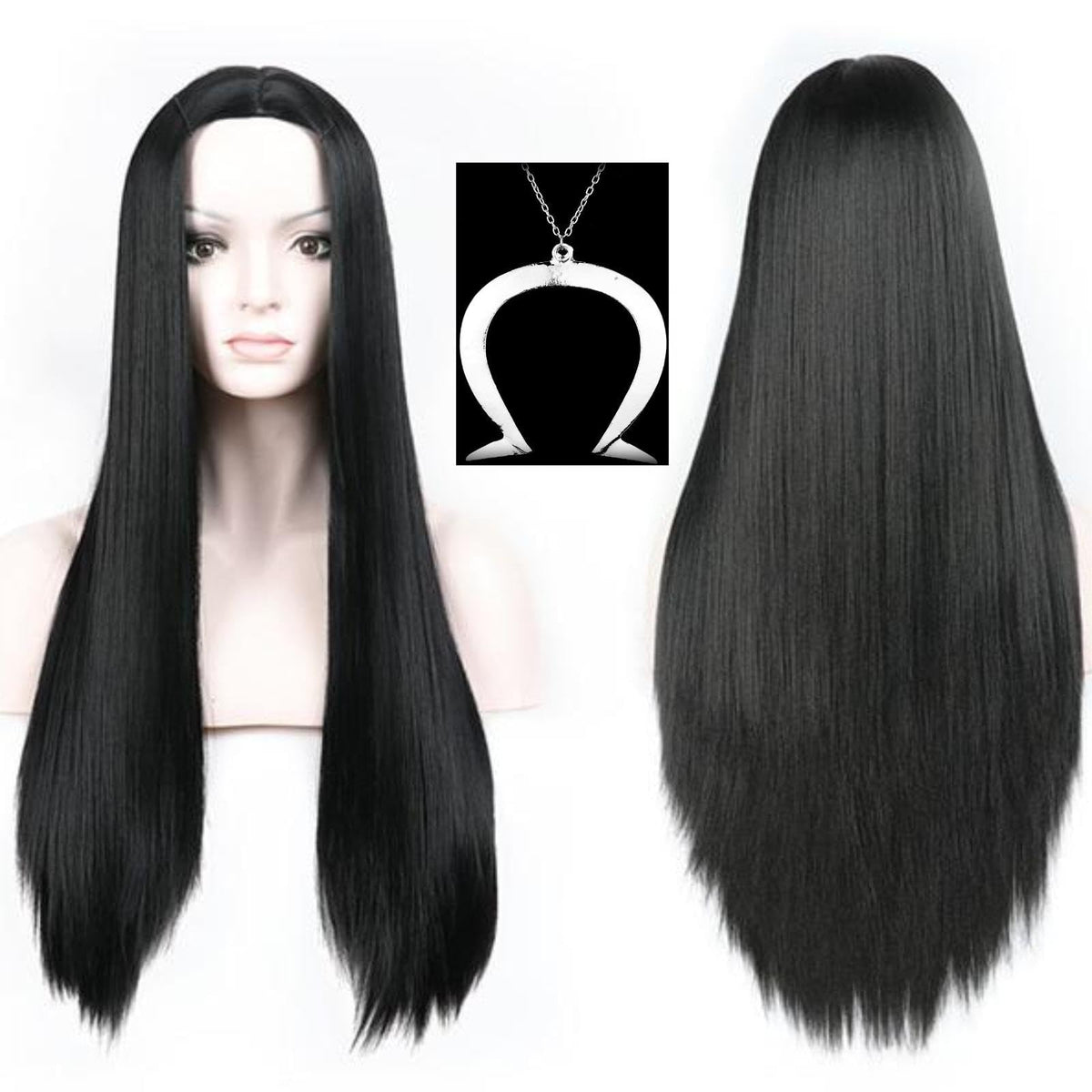 Alice Madness Returns full cosplay set with wig knife necklace