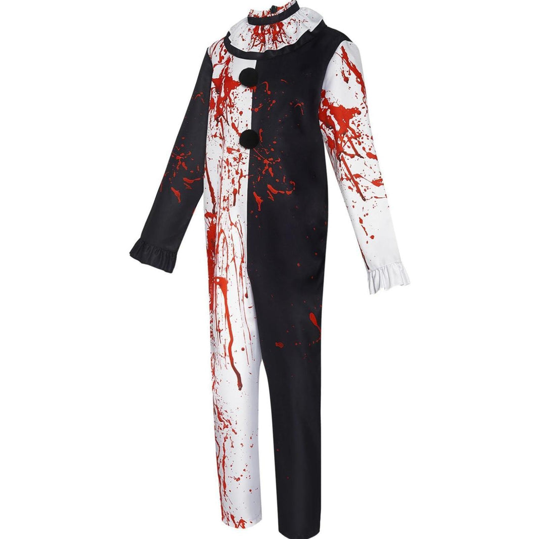 Movie Clown Terrifier Cosplay Costume Jumpsuit Dress Set Halloween Party Art The Clown Costume