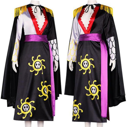 Boa Hancock Cosplay Costume Black Dress Set Halloween One Piece Cosplay Suit