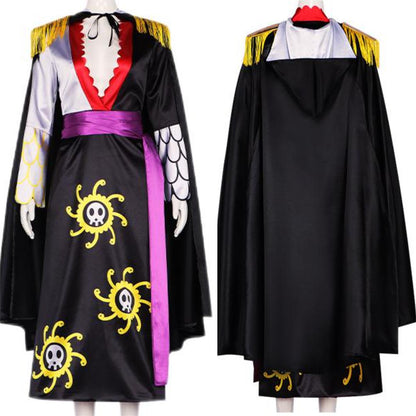 Boa Hancock Cosplay Costume Black Dress Set Halloween One Piece Cosplay Suit