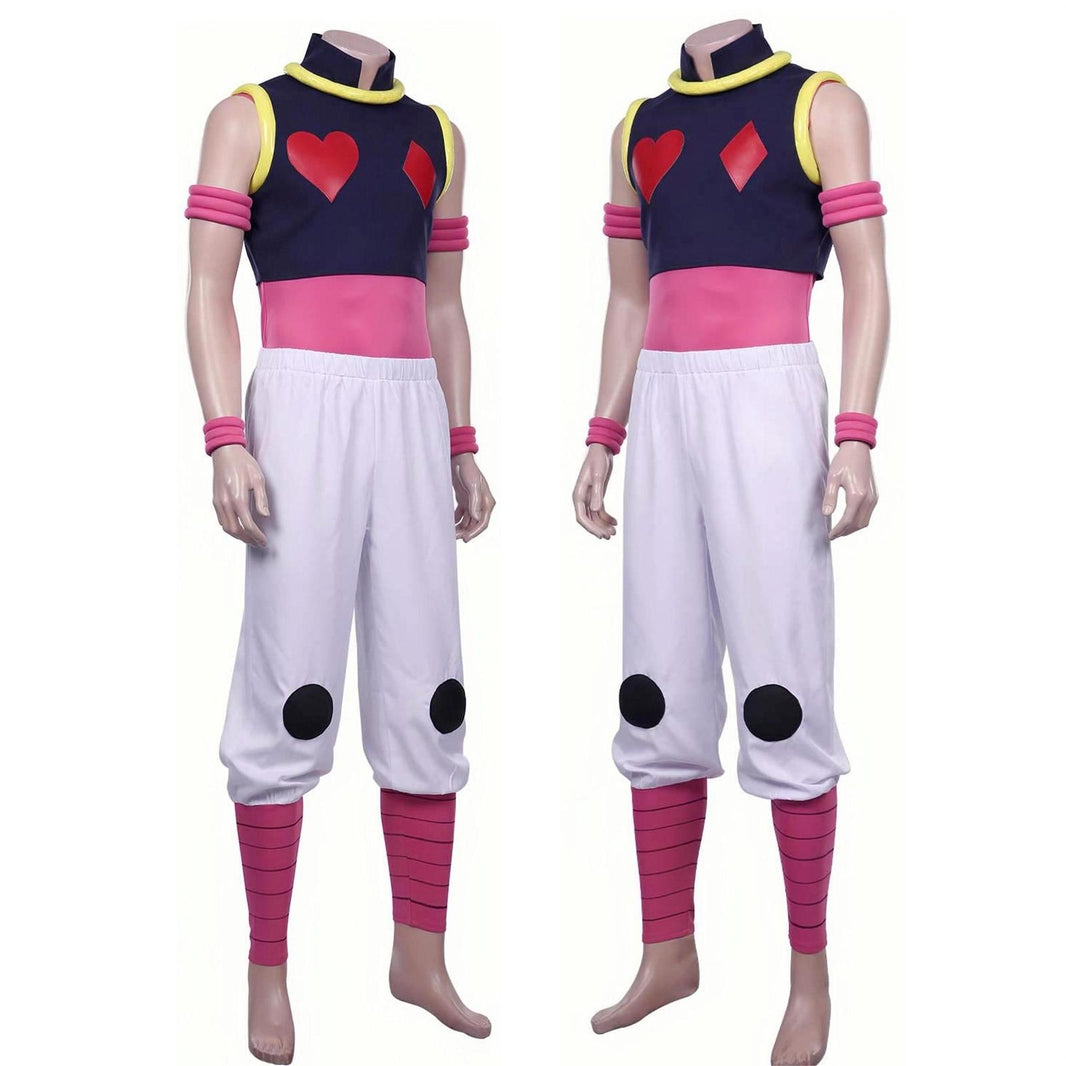 Hisoka Cosplay Costume With Rings and Earrings Uniform Full Set Halloween Cosplay Costume