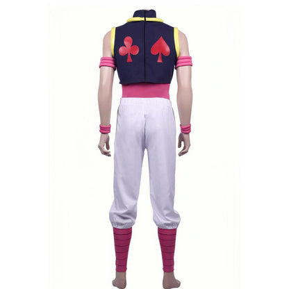 Hisoka Cosplay Costume With Rings and Earrings Uniform Full Set Halloween Cosplay Costume