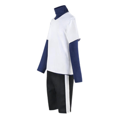 Hunter×Hunter Cosplay Killua Zoldyck Costume White Uniform 3 Pieces Outfit Halloween Costume