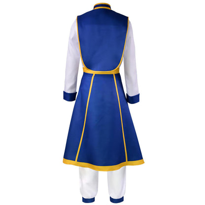 Kurapika Cosplay Costume with Earrings kurapika chains Ring Kurapika Costume Blue Halloween Party Suit