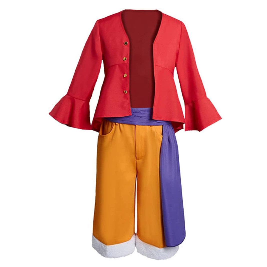One Piece Cosplay Monkey D Luffy Costume Straw Hat Luffy Cosplay Wano Country Costume Halloween Party Suits