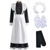 Womens Anime French Maid Cosplay Costume Lolita Dress Halloween Japanese Maid Dress Suit
