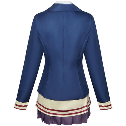 Dan Da Dan Cosplay Costume Blue School Uniform Set Halloween Aira Shiratori Cosplay Set