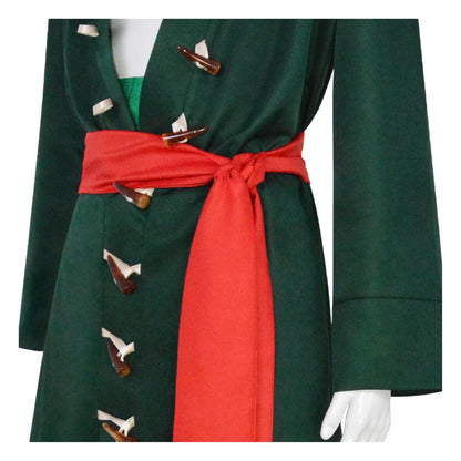 Roronoa Zoro Cosplay Kostüm Grüner Kimono Anzüge Halloween Party Anime Cosplay Anzüge