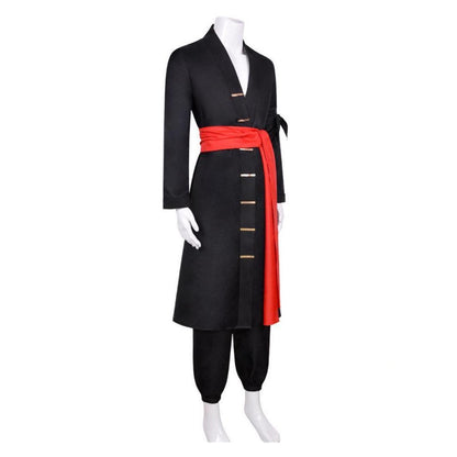 Roronoa Zoro Cosplay Kostüm Schwarze Kimono Anzüge Halloween One Piece Cosplay Anzüge