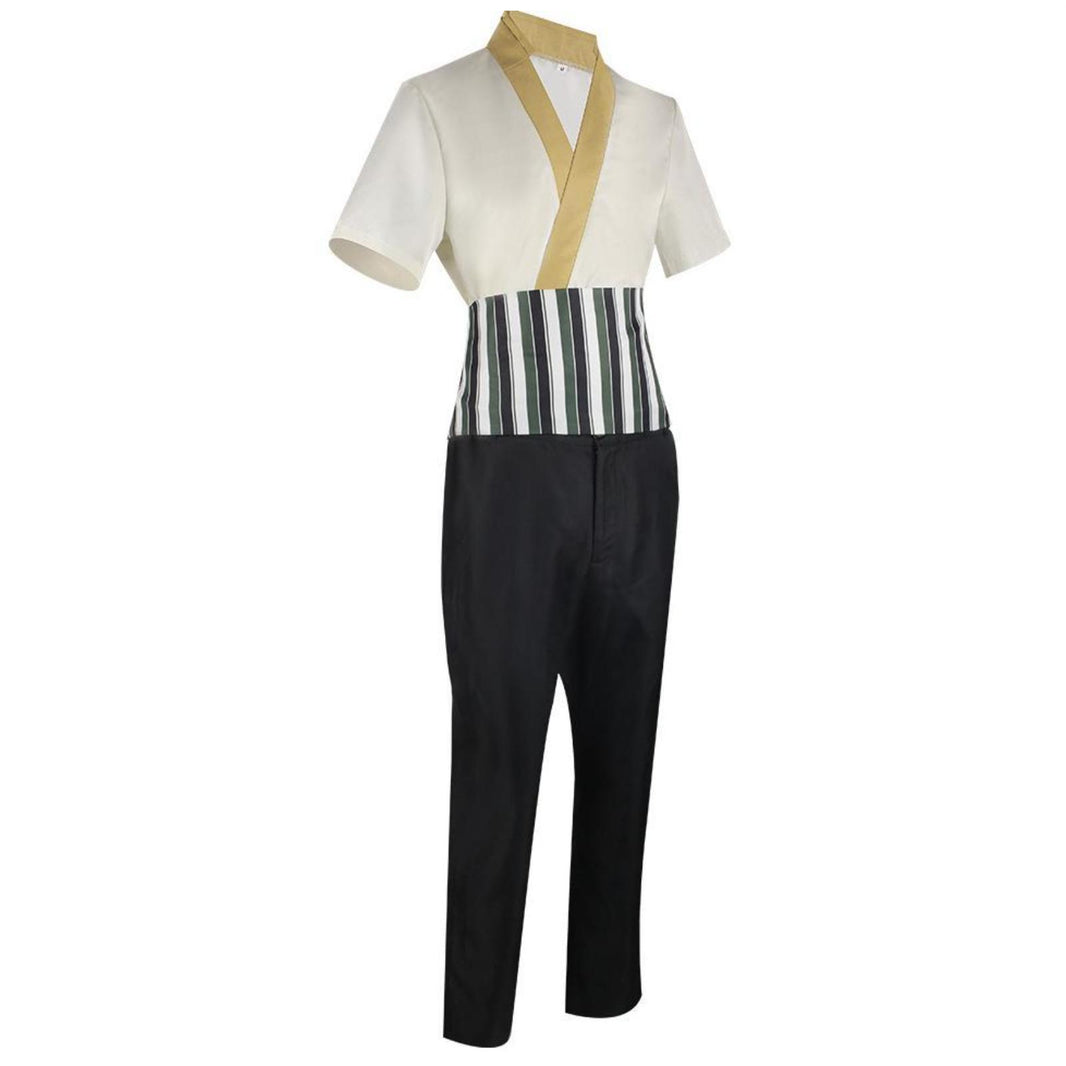 Roronoa Zoro Cosplay Costume Yellow Kimono Suits Halloween One Piece Cosplay Suits