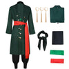 Roronoa Zoro Cosplay Costume Green Kimono Suits Halloween Party Anime Cosplay Suits