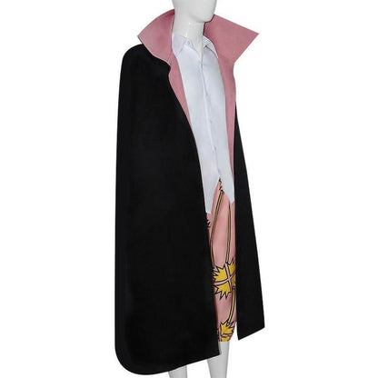 Costume de Cosplay Shanks le Roux Manteau Noir avec Perruque Bracelets Survêtements Halloween One Piece