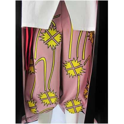 Costume de Cosplay Shanks le Roux Manteau Noir avec Perruque Bracelets Survêtements Halloween One Piece