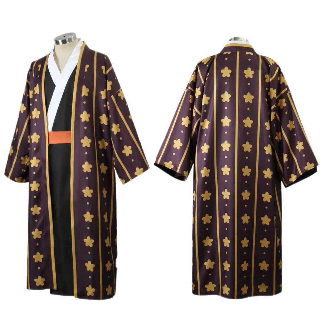 Trafalgar Law Cosplay Costume Kimono Cloak Earring Suits Halloween One Piece Cosplay Suits
